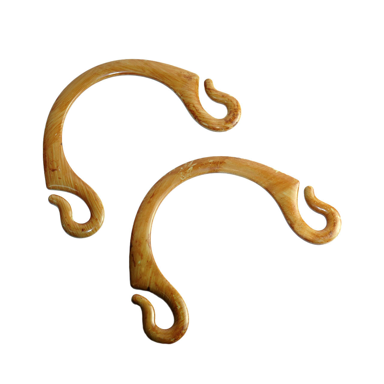 

Комплект ручек для сумки пластиковых Рожки 20х13,5 см Капучино