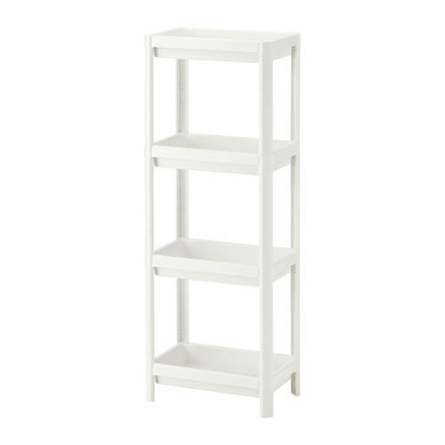

ВЕСКЕН, Стеллаж белый, пластик, 40307866, ИКЕА, IKEA, VESKEN