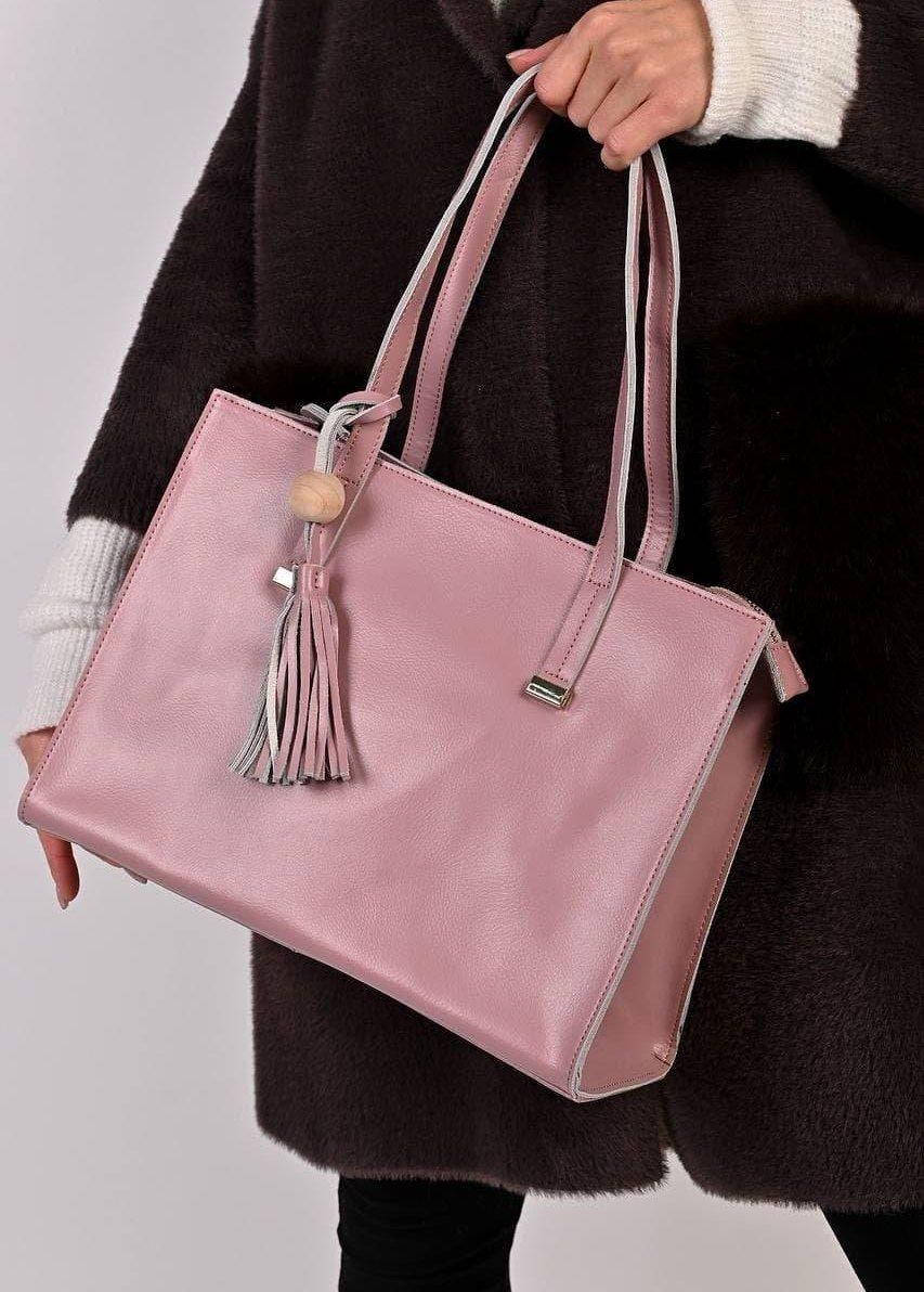 

Женская сумка розовая натуральная кожа код 7-6010, Розовый