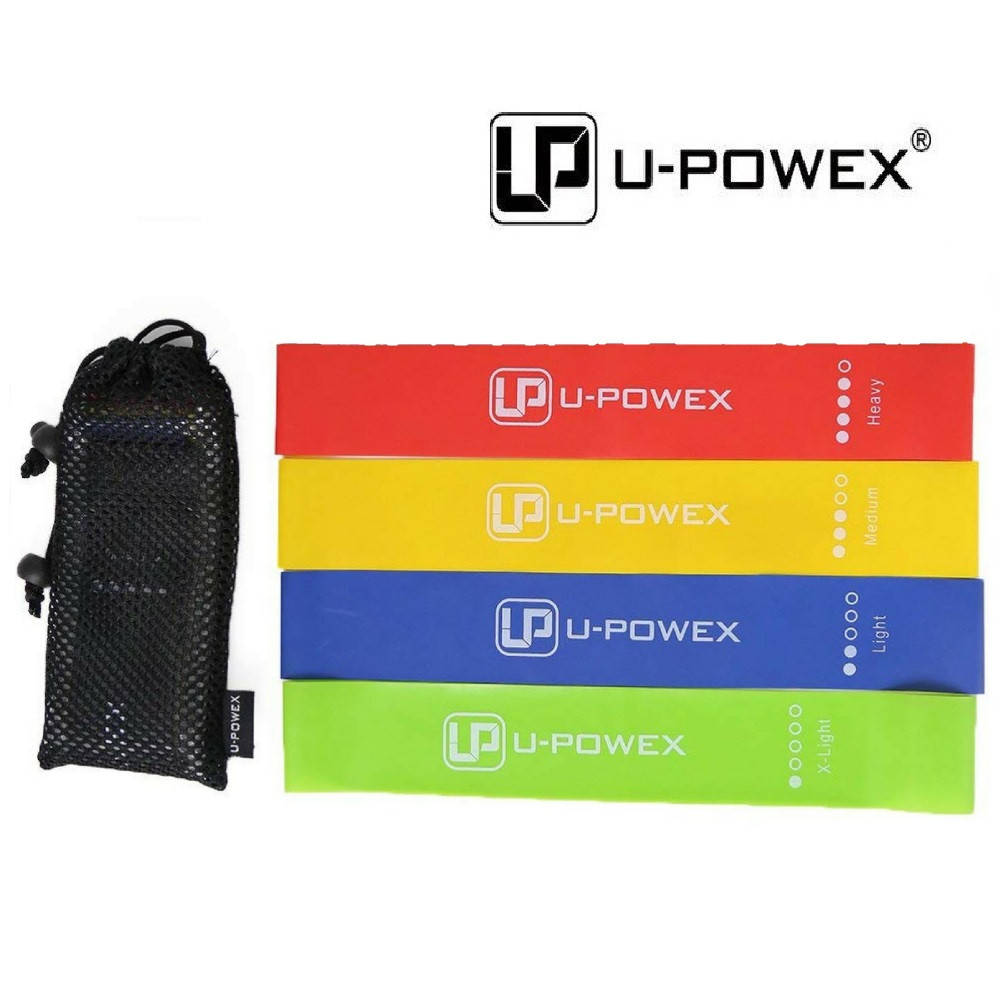 

Фитнес резинки для фитнеса U-powex Оригинал комплект 4 шт + буклет + мешочек Набор фитнес резинок Upowex