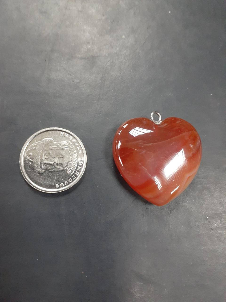 

Кулон "Сердце" Сердолик