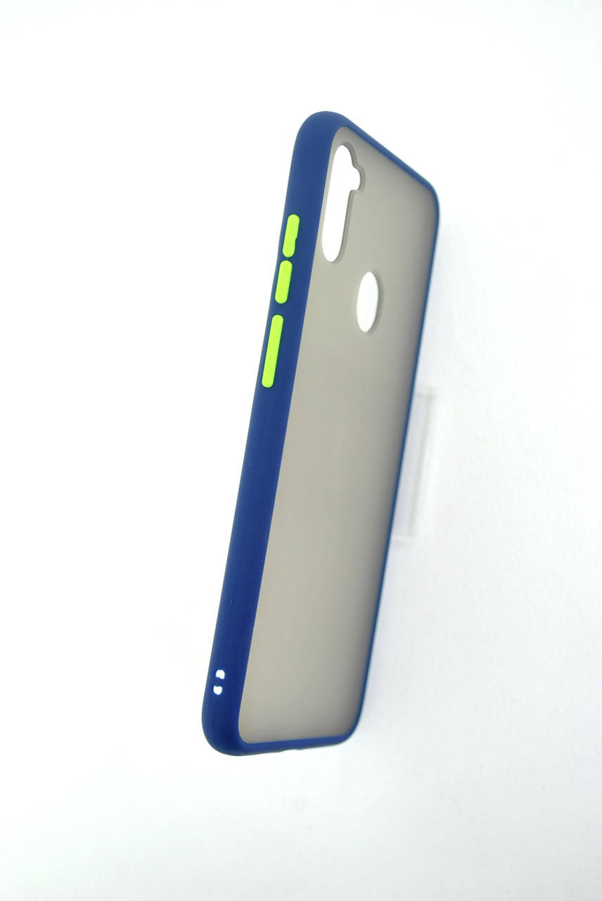 

Чехол для телефона iPhone 11 Silicone Gingle Matte dark blue/green, Синий