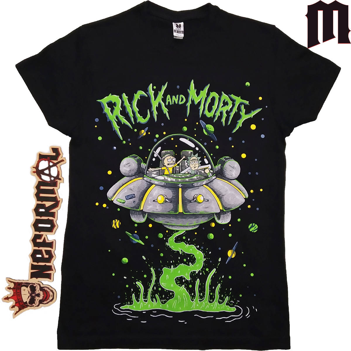 

Футболка Рик и Морти "Space adventure" (Rick and Morty), черная, Размер M