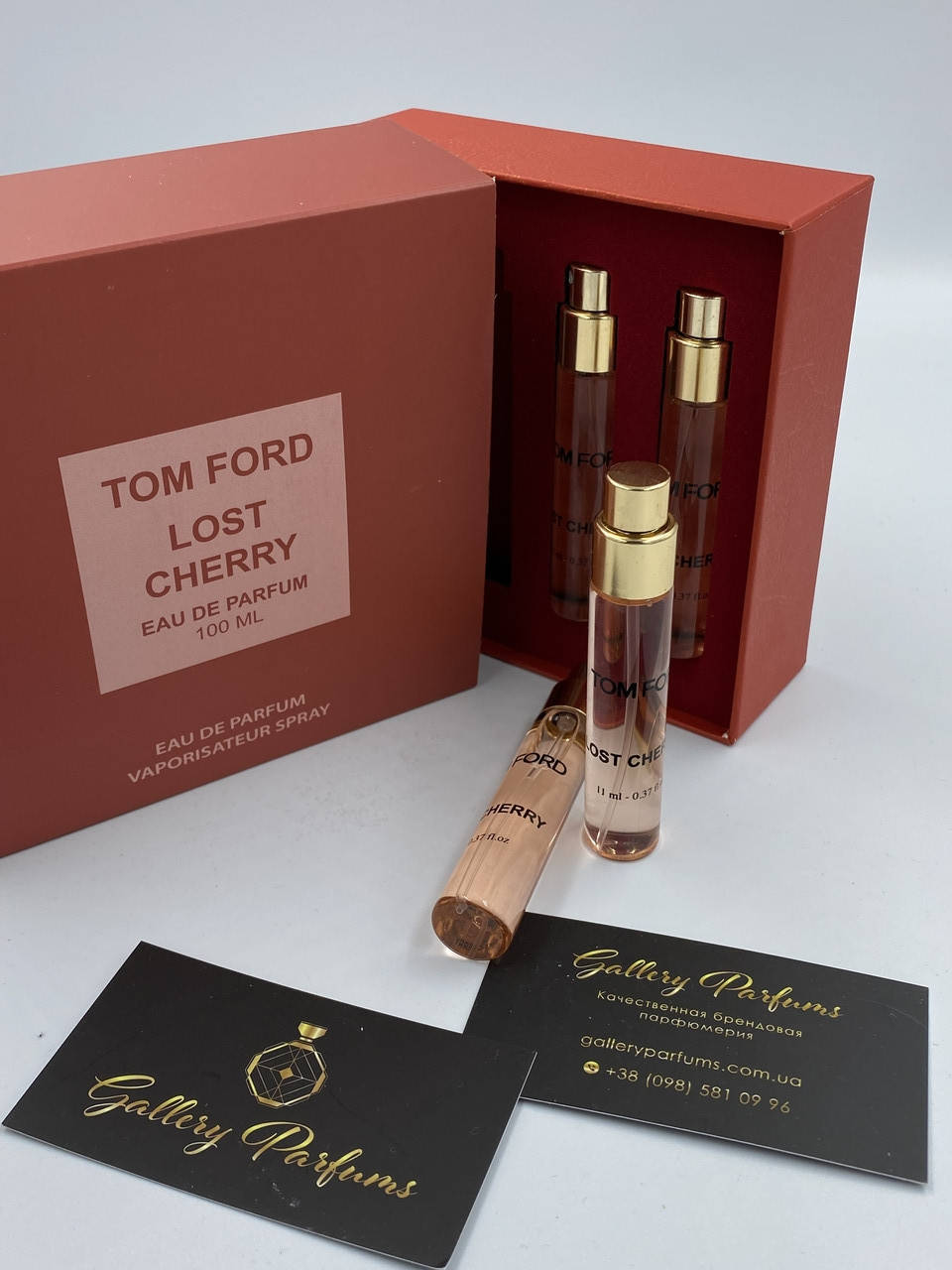 

Подарочный Набор Оригинал TOM FORD LOST CHERRY eau de parfum 4 × 11 ml Made in UAE