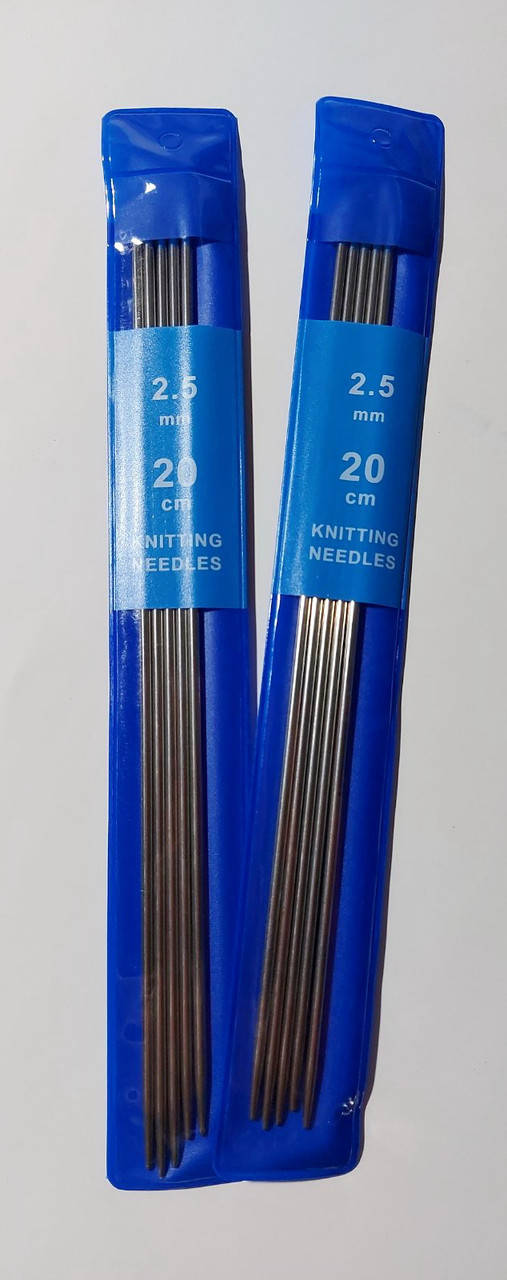 

Спицы для вязания носочные 20 см № 2,5, Светло-серый