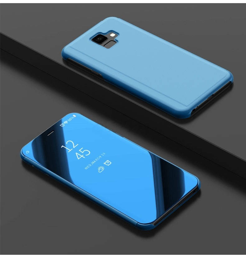 

Чехол Mirror для Samsung J6 2018 / J600 / J600F книжка зеркальный Clear View Blue