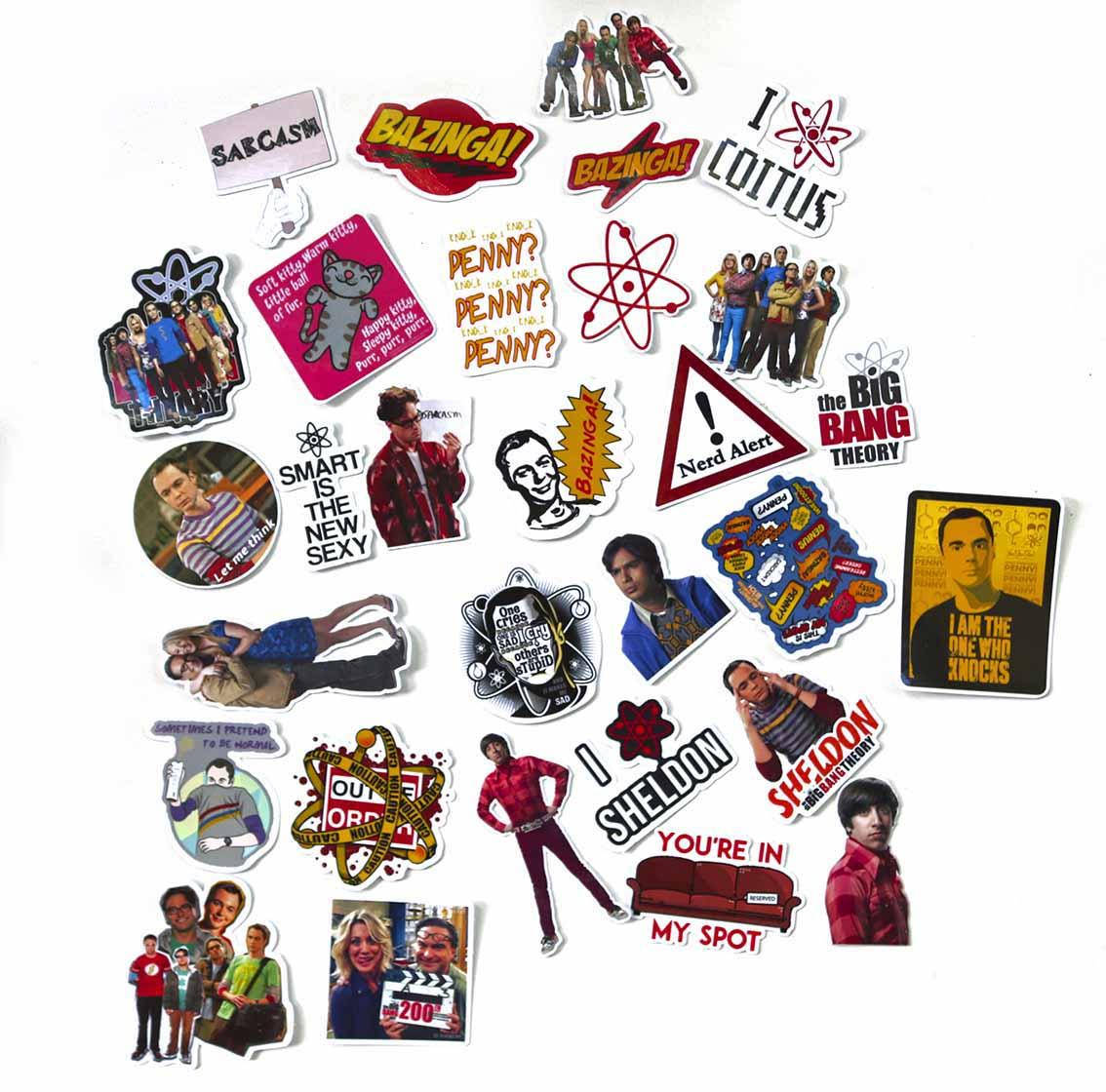 

Стикеры Теория Большого взрыва / Наклейки The Big Bang Theory 25шт