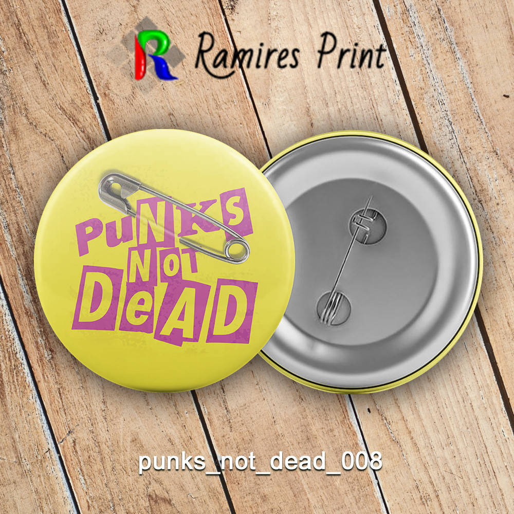 

Значок рок Punks not dead 008
