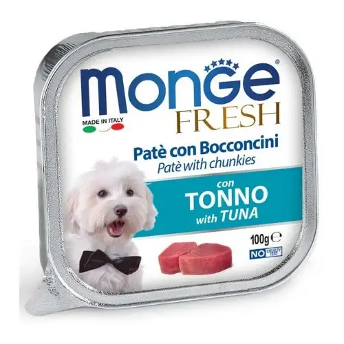 

Влажный корм MONGE DOG FRESH с тунцом, 100 г