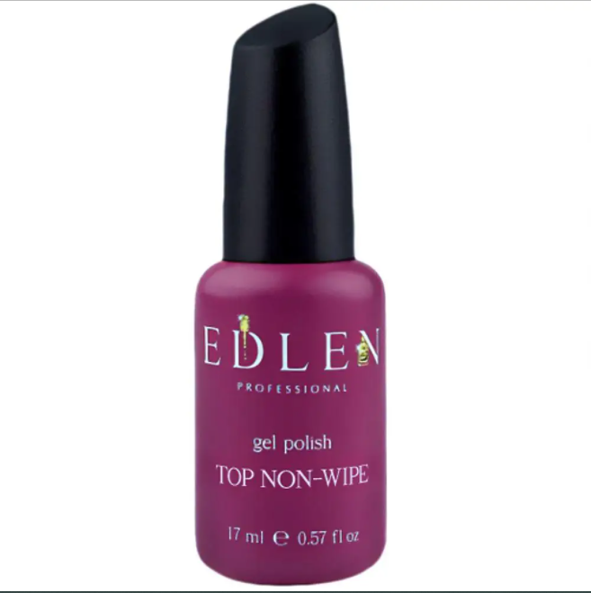 

Топ для гель лака Top non wipe Edlen "No UV-Filters" 17мл без липкого слоя