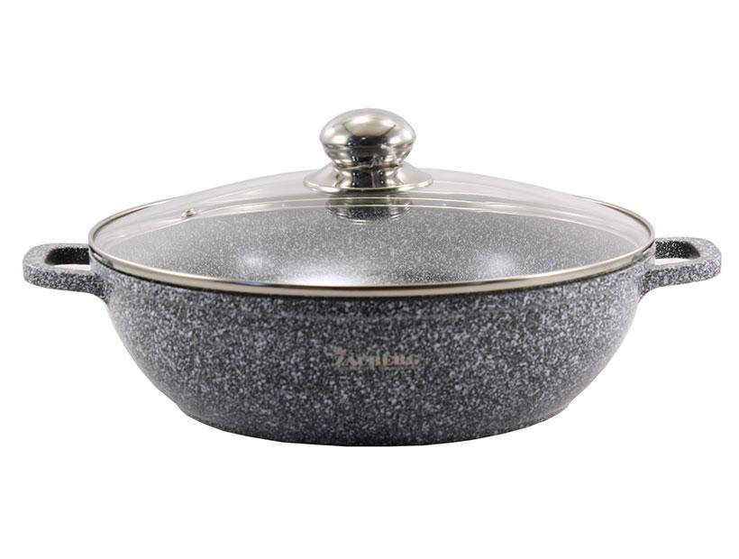 

Сковорода Wok зі скляною кришкой Zauberg ZB-0532-SN 5.5л