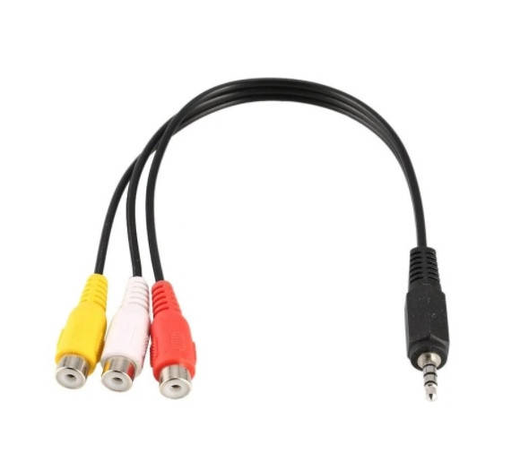 

Кабель Адаптер Value Jack на 3 RCA M / F (0.2м), Черный