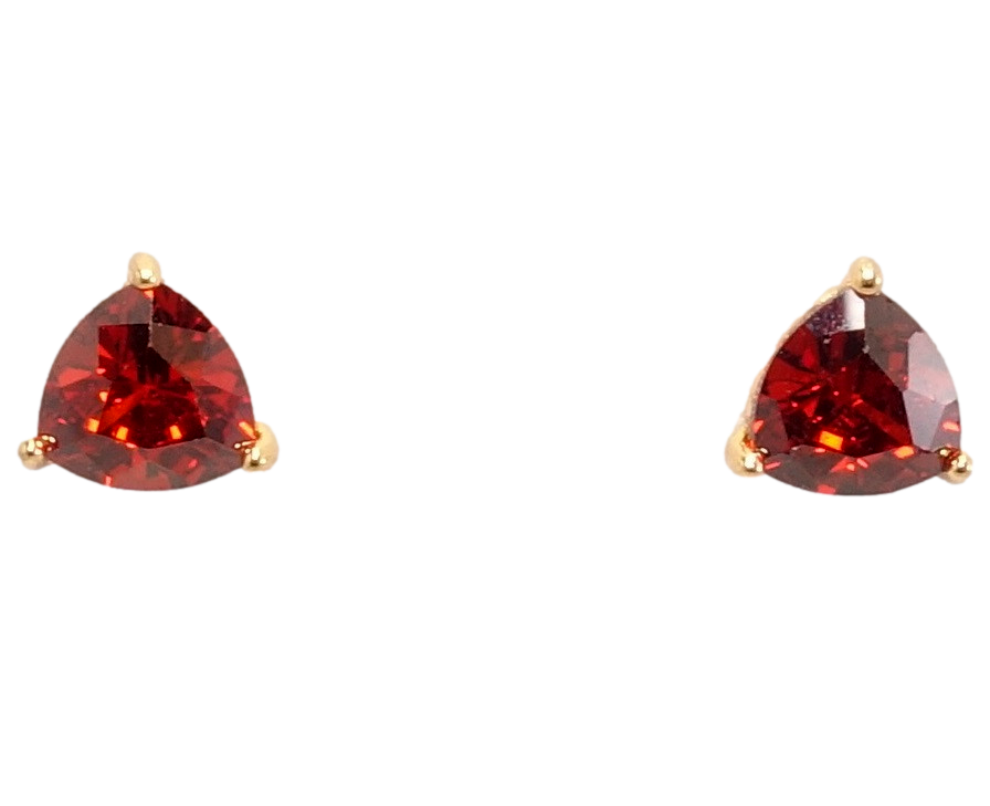 

Серьги Xuping Позолота 18K гвоздики "Красные кристальные треугольники"