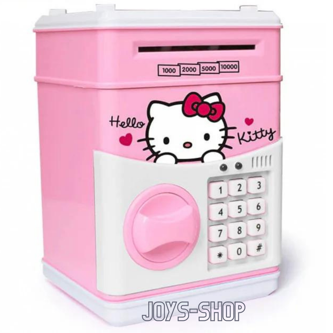 

ЭЛЕКТРОННАЯ КОПИЛКА СЕЙФ HELLO KITTY С КОДОВЫМ ЗАМКОМ И КУПЮРОПРИЕМНИКОМ, Розовый