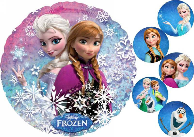 

Вафельная картинка для торта "Холодное сердце", круглая, (лист А4, толщина 0.3 мм)