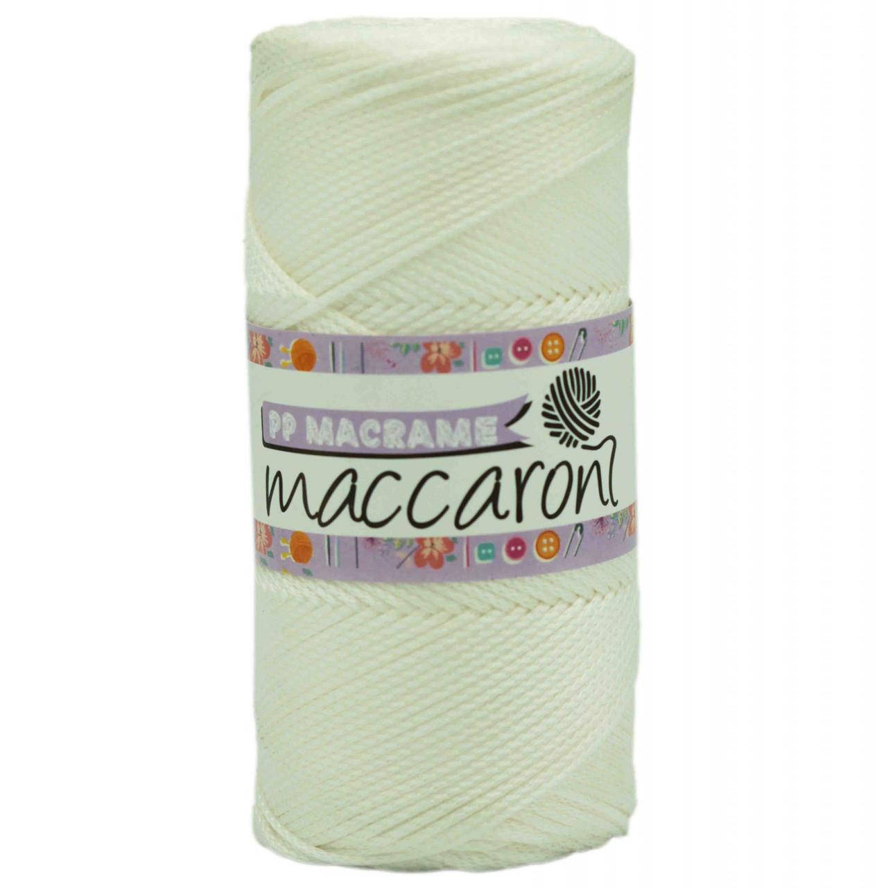 

Полипропиленовый шнур Macrame Maccaroni 2,5 mm ,белый