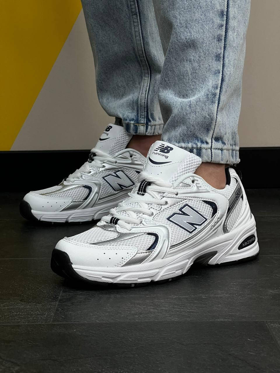 

Кроссовки мужские New Balance 530 летние, кроссовки нью беланс 530 белые нью беленс текстиль 43, Белый