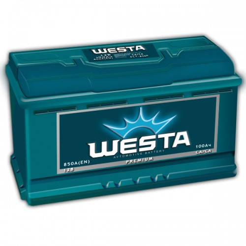 

Аккумулятор 100Ah, 850Aen, R+, Westa Premium 6СТ-100А(0) [westa100-850R+] Веста 100 ампер, правое подключение.