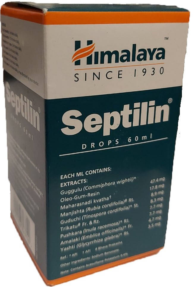 

SEPTLIN DROPS 60ML. HIMALAYA СЕПТИЛИН 60МЛ. ХИМАЛАЯ