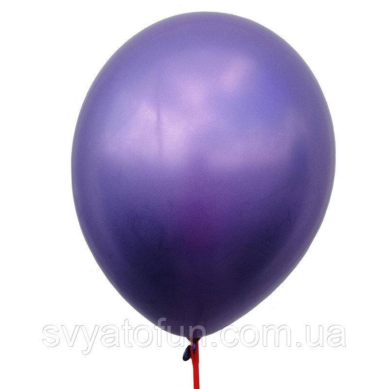 

Латексный воздушный шарик хром 16"(37см) фиолетовый 1шт Китай