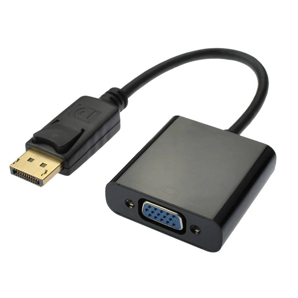 

Кабель преобразователь мультимедийный Display Port to VGA, Черный