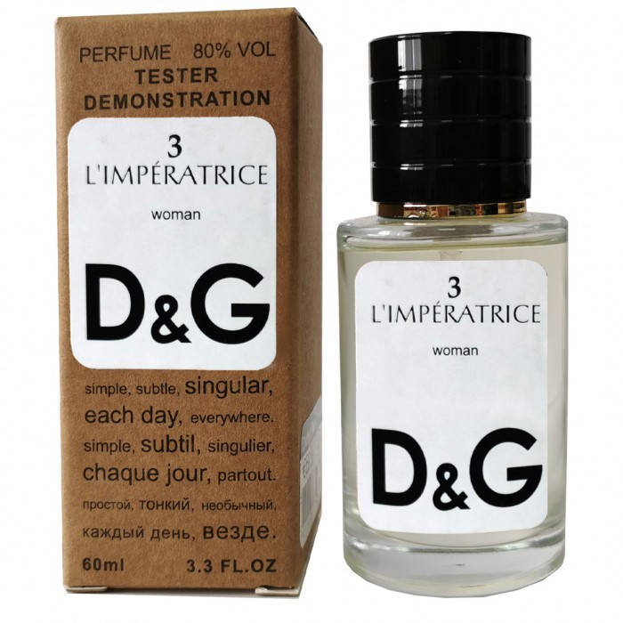 

Dolce & Gabbana 3 L‘Imperatrice TESTER женский, 60 мл