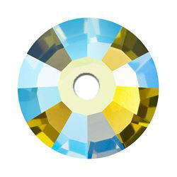 

Пришивные пайетки хрустальные Preciosa (Чехия) 4 мм Olivine AB, Оливковый