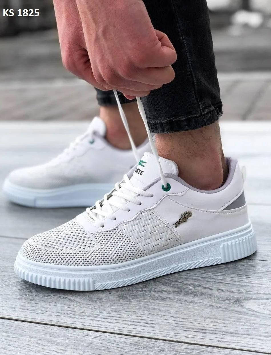 

Мужские кроссовки белые Lacoste (40-44)