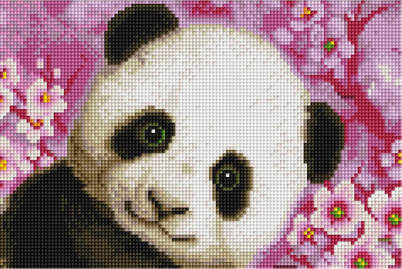 

Набор Алмазная мозаика вышивка (квадратные стразы, полная выкладка) Панда 20х20 DT725