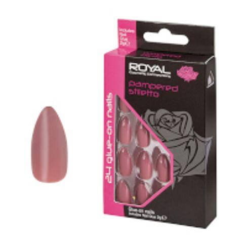 

Накладные ногти в комплекте с клеем Royal Cosmetics 24 Glue-On Nail Tips - Pampered Stiletto