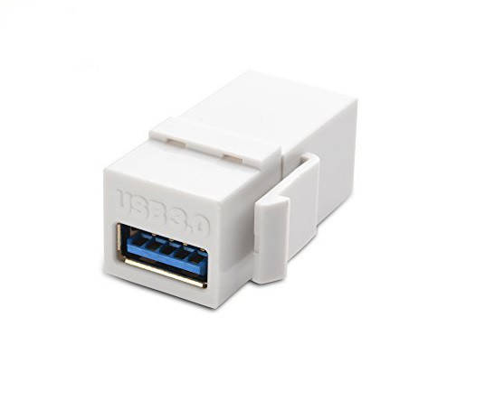 

Перехідник обладнання USB3.0 A F/F (Keystone) Gutbay прямий Белый(78.01.2816)