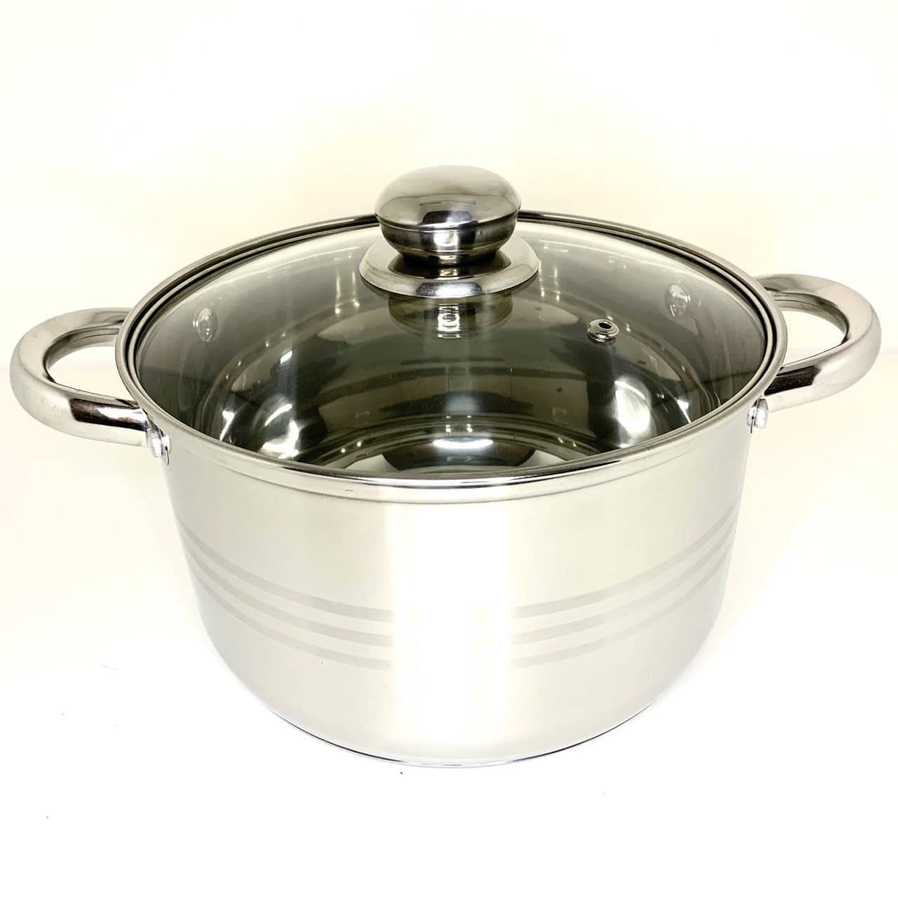 

Кастрюля A-plus с 5-ти слойным дном 10 л (2171), Светло-серый