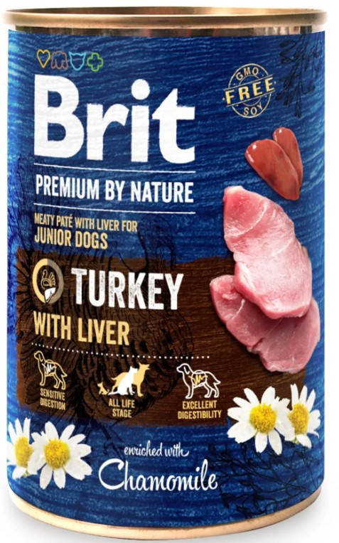 

Brit Premium консерва для щенков и собак 800г (индейка)