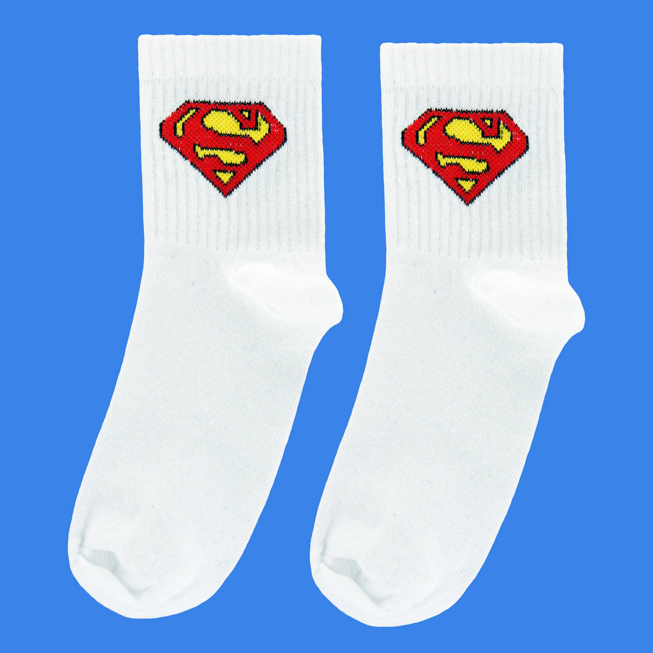 

Носки белые с принтом "Marvel" Супермен, Белый