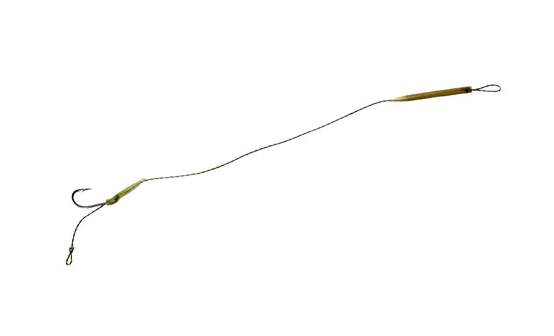 

CARP PRO Готовый поводок 25 LB с крючком №6 Long Shank-Aligner, Зелёный