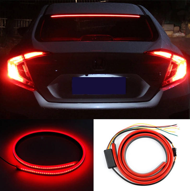 

Гибкий светодиодный стоп-сигнал под заднее стекло 3в1 BREAK LIGHT с режимом бегущих поворотов длинна 1 метр