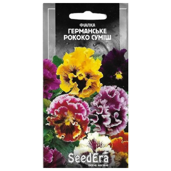 

Семена Виола Германское Рококо Смесь 0,1 грамма SeedEra, Разные цвета
