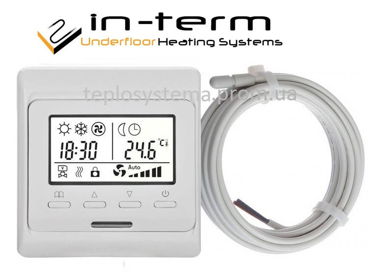 

Программируемый терморегулятор для теплого пола In-Term E51 (RTC 80)