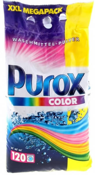 

Порошок стиральный для цветного белья Purox color 10кг. 120 стирок