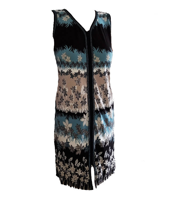 

Летний женский халат с карманами,легкий халат без рукава женский, женский трикотаж от производителя