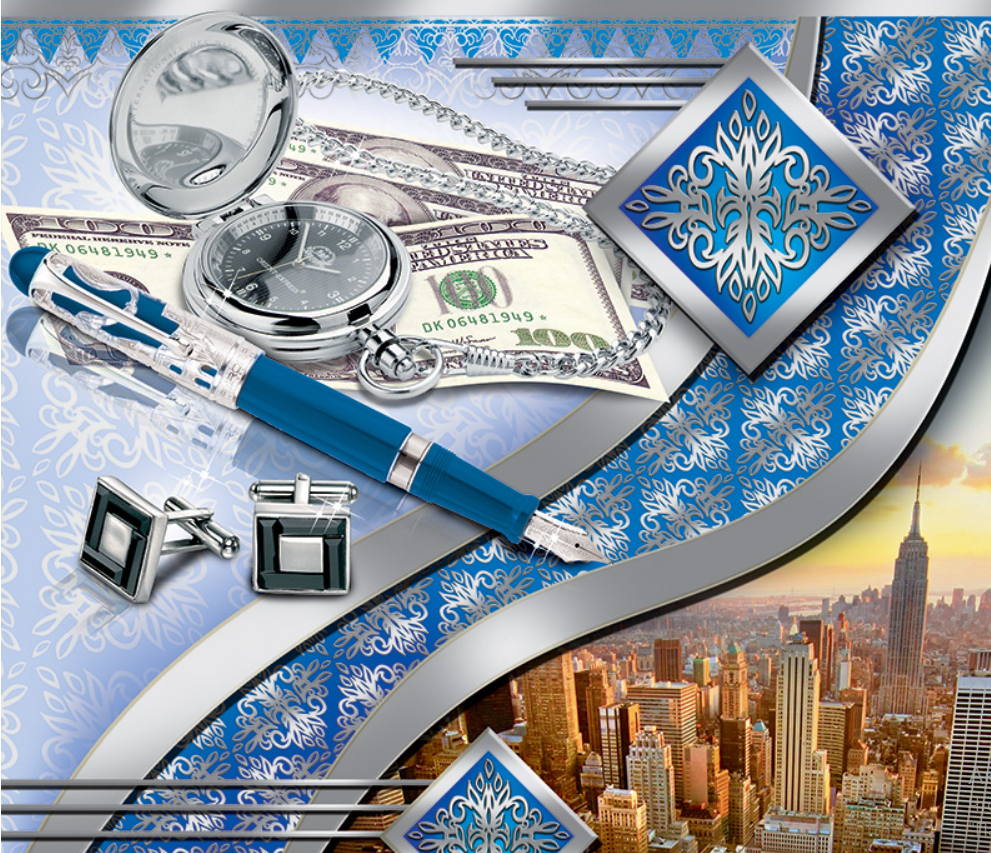 

Подарочный бумажный пакет ЧАШКА 16*16*7,6 см Деньги, Серый