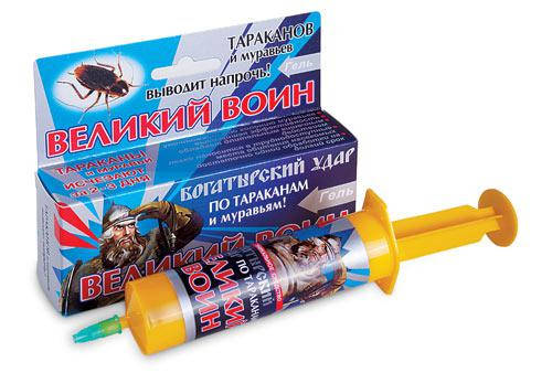 

Эффективное средство от тараканов и муравьев гель "Великий воин", 45 гр, Ваше Хозяйство