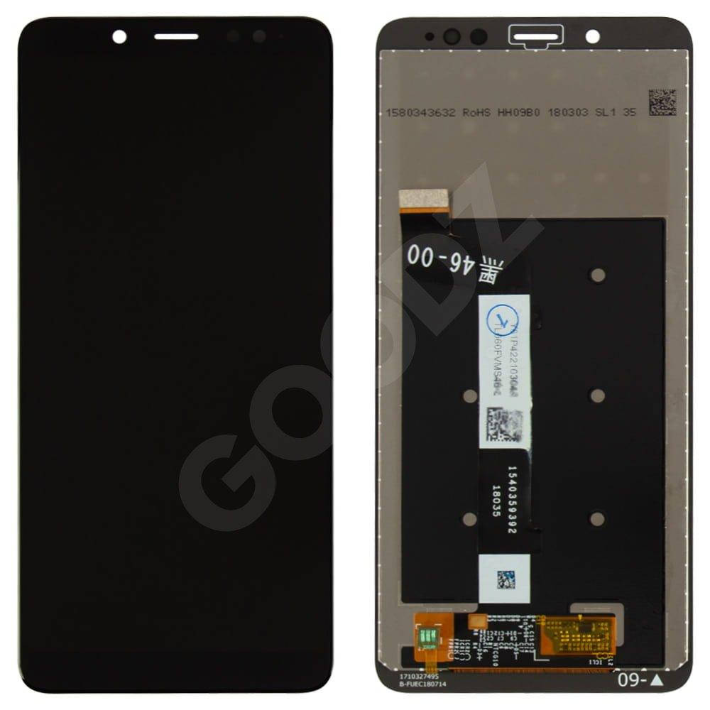 

Дисплей для Xiaomi Redmi Note 5, Note 5 Pro с тачскрином в сборе, цвет черный, оригинал с замененным