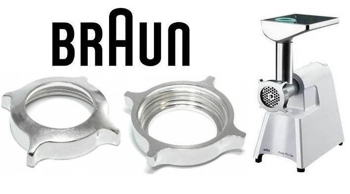 

Гайка тубуса мясорубки Braun 67000903 G1300 G1500 Type 4195