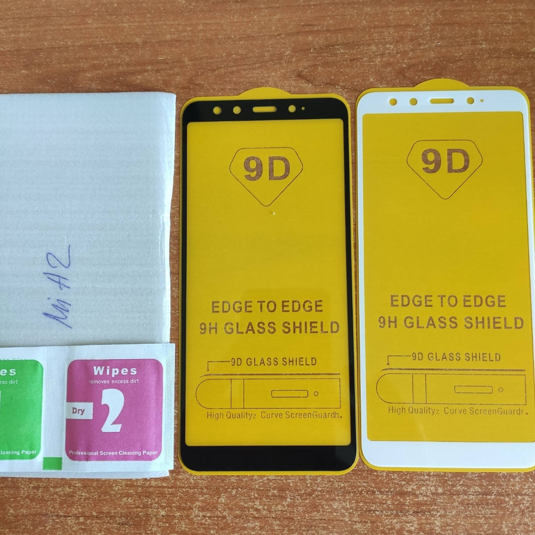 

Защитное стекло для Xiaomi Mi A2 9d полный клей