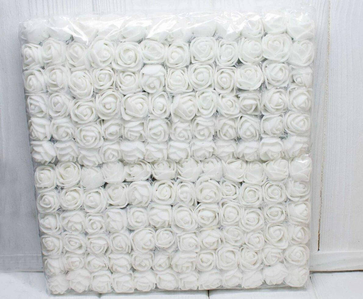 

Фоамирановые розочки с Фатином (144шт) Белые