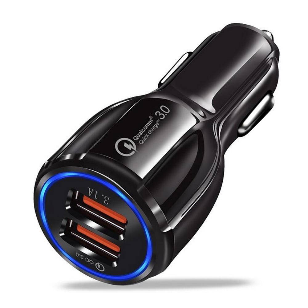 

Зарядное устройство автомобильное USB*2 5V 3.1A QC3.0 TRY SY-681 чёрное новое гарантия 12мес.!, Черный
