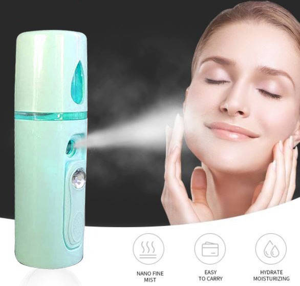 

Карманный увлажнитель для лица Portable Nano Mist Sprayer небулайзер Мятный