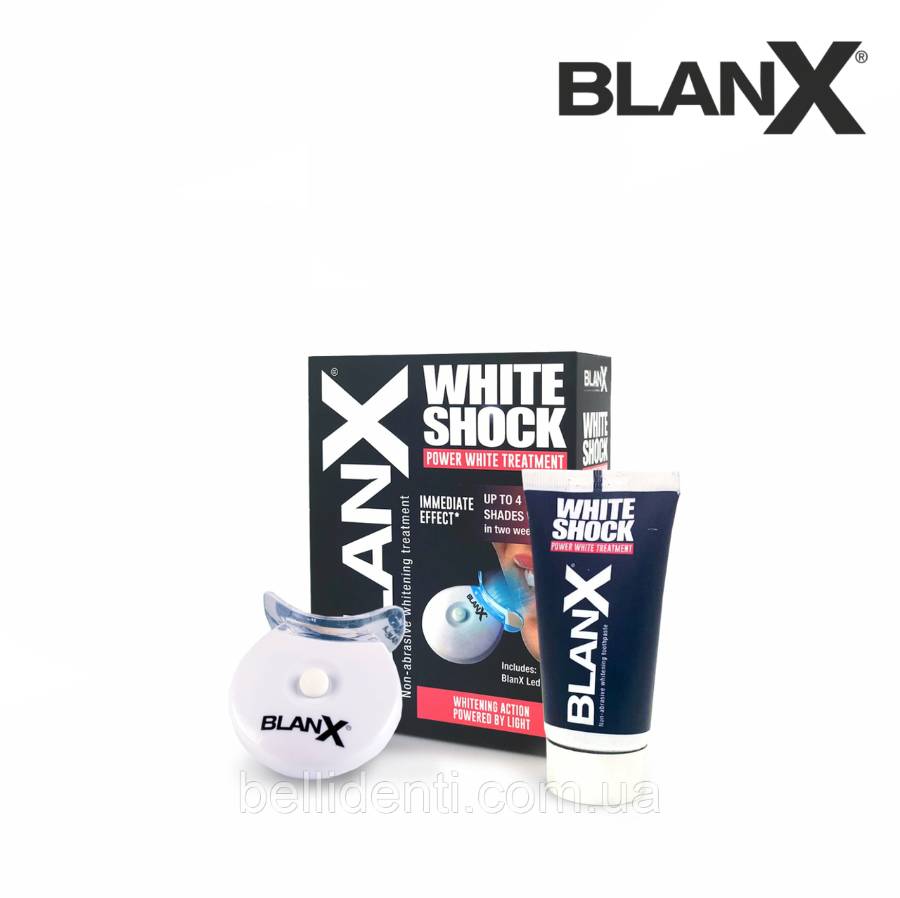 

Интенсивный отбеливающий комплекс Blanx White Shock + активатор Led Bite, 50 мл