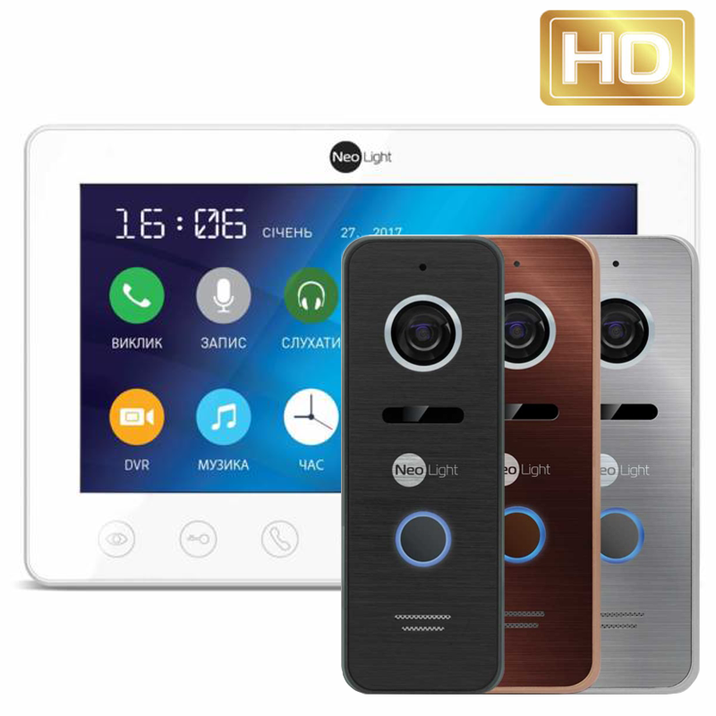 

NeoLight KAPPA+ HD и NeoLight PRIME FHD комплект видеодомофона